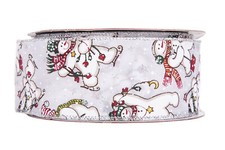 Kirkland Wire Edged Ribbon 50 Yards Christmas Santa Holiday 2.5'' Decorating