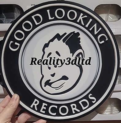 **NEW** Good looking records Wall Art  D&B old skool, .3d printed