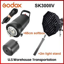 Godox SK300II-V Strobe Flash Monolight  65cm Softbox Bowens,2m light stand KIT