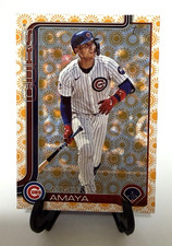2025 Topps Series 2 Miguel Amaya #406 Sun Holiday Parallel Chicago Cubs