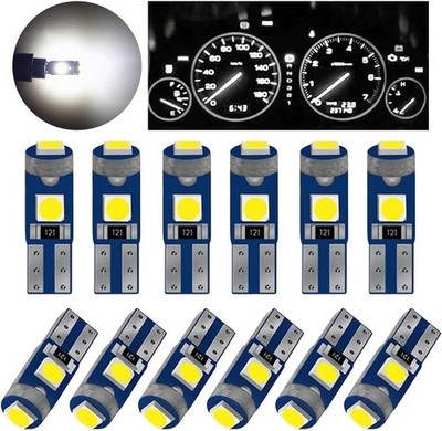 T5 LED Bulbs, 74 73 37 2721 LED Bulb 12 Volt Replacement, Bright Canbus Error