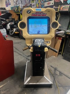 SUPER HANG ON ARCADE MACHINE by SEGA (Excellent Condition) *RARE* w/ LCD MONITOR