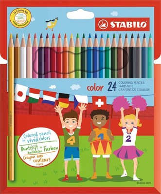 Colouring Pencil - STABILO color - Pack of 24 - Assorted Colours
