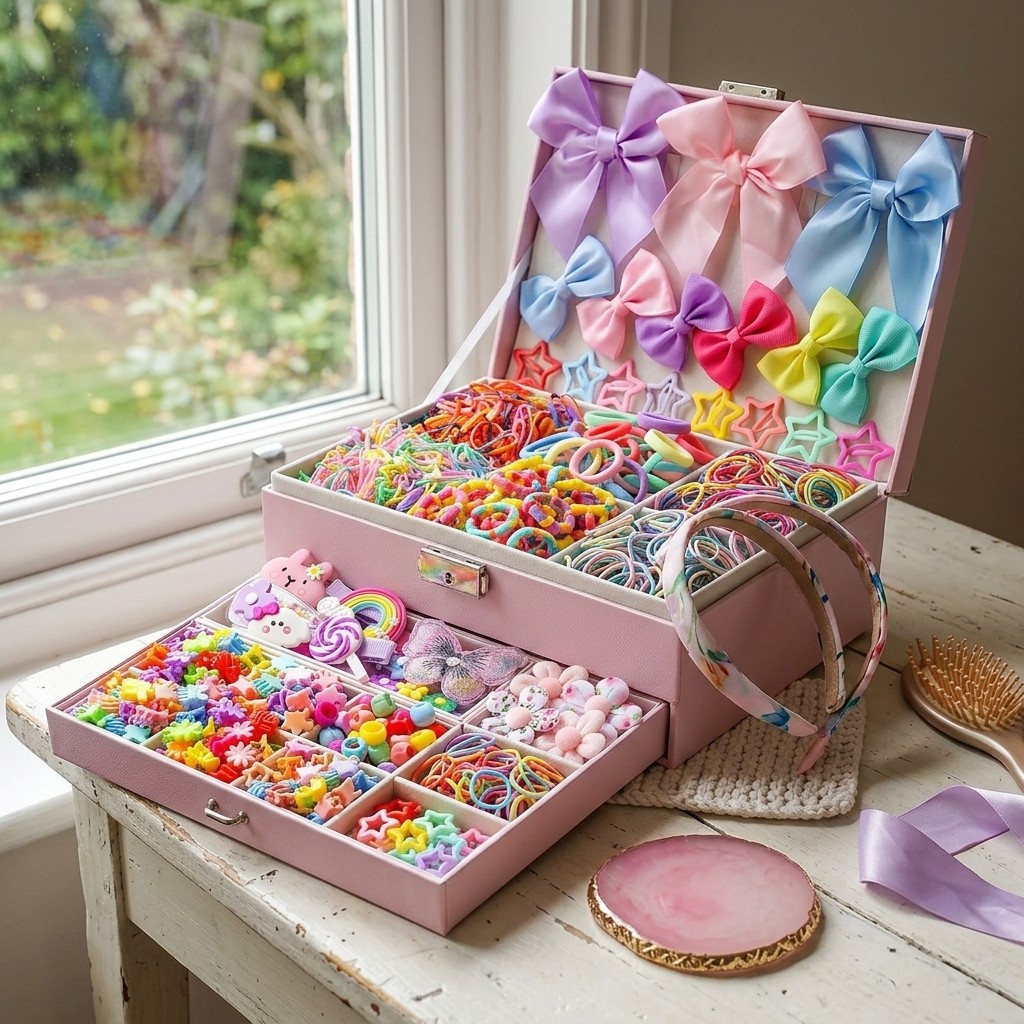 Bows & hair clips Colorful Hair Accessories Set Unicorn Colored Hair Bow Clip Butterfly Girl Hair Pin  main image 2