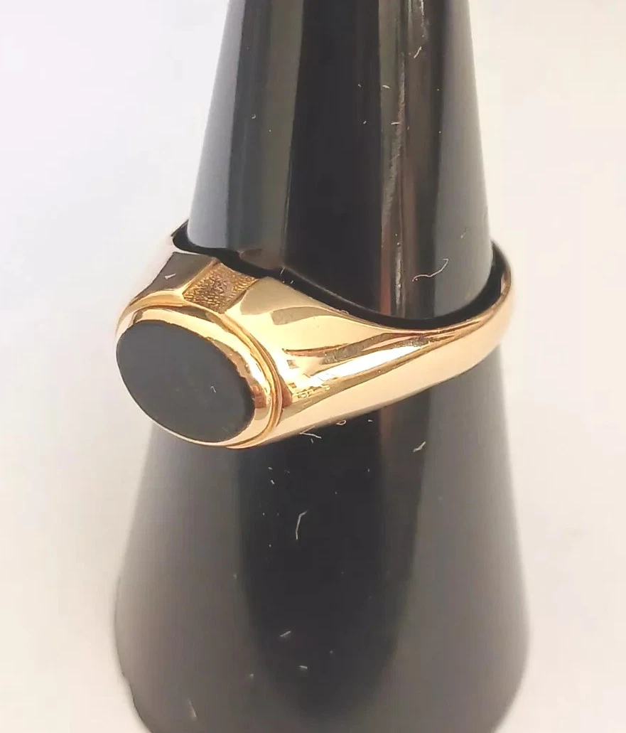 Bague En Or Jaune 18 Carats Avec Améthyste - Taille 52, Poids 5.31g - Neuf Avec étiquettes