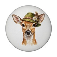Reh Mit AlpenläNdischem Trachtenhut Magnet