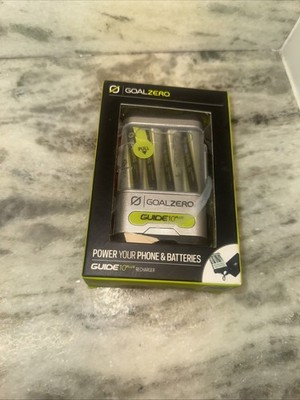 NEW GOAL ZERO GUIDE 10 PLUS PHONE AND BATTERY RECHARGER RECHARGEABLE PACK KIT