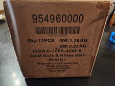 Case of 12 WOTC Axis  Allies Miniatures: Set 1 Base Set Booster Pack NEW