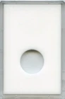 Capital CAPS case No Label (Cent) 19mm  2" x 3" plastic snap together case White