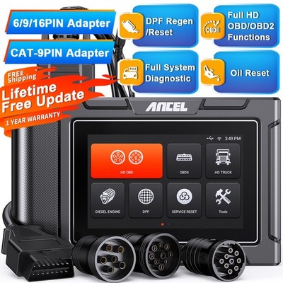 ANCEL HD3400 PRO Scanner All System Diesel Heavy Duty Truck Diagnostic Tool DPF