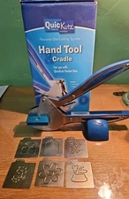 QuicKutz Squeeze Die Cutting Hand Tool In Box For Card Making  & Scrapbooking 