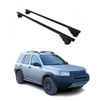 DachträGer GepäCkträGer FüR Land Rover Freelander 1997-2006 Stahl Schwarz 2X
