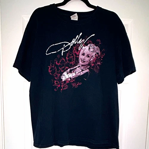 Y2K 00s Dolly Parton Dollywood T-Shirt Mens L/X 2000s vintage concert t-shirt, vintage, size XL, single stitch, B+ condition