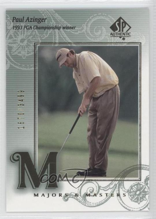 2002 SP Authentic Majors & Masters 1670/3499 Paul Azinger #133 m5x