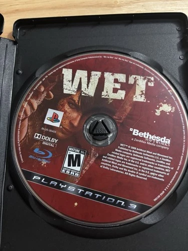 Wet (Sony PlayStation 3, 2009) Bethesda PS3 Disc Only