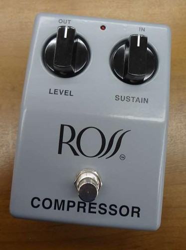 ROSS JHS COMPRESSOR Pedal Guitar Effects Unit Ready to Use Used Fully Tested