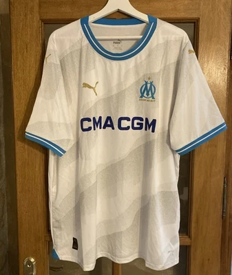 Maillot Puma De Football Marseille XXL Aubameyang OM Cma Cgm Non Porté 2025 - Photo 1/4