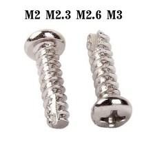 Nickel-Plated M2 M2.3 M2.6 M3 Phillips Pan Head Self Tapping Screws Cutting Tail