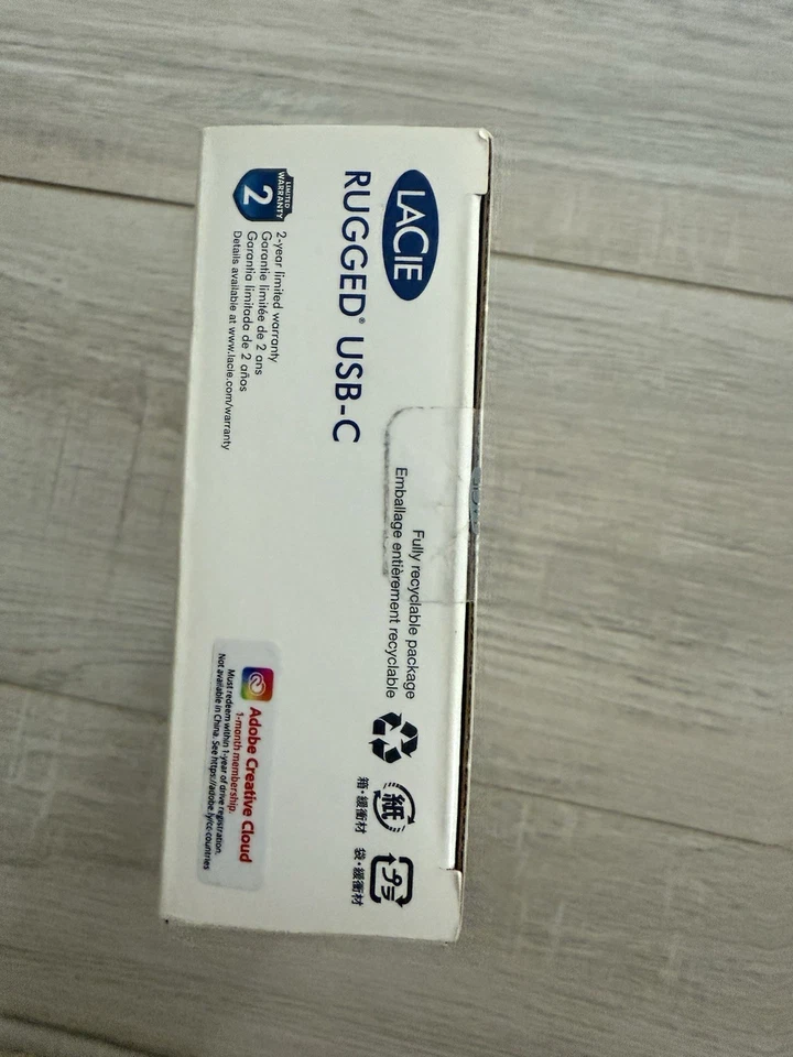 NEW Lacie External Hard HDD Lacie Rugged STFR1000800 Usb-C 1TB Orange - Image 3 of 3