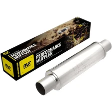 MagnaFlow Performance Exhaust Muffler SS 2.5" C/C - 4" Round 14" Body 10416