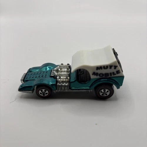 Hot Wheels Redline MUTT MOBILE Aqua HK Black Interior 1970