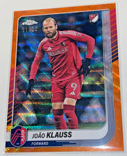 RARE JOAO KLAUSS /25 ORANGE WAVE CARD 2025 TOPPS CHROME MLS ST. LOUIS CITY SC