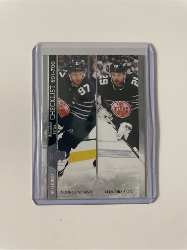 Connor McDavid Leon Draisaitl 2020-21 UD Extended Series Checklist 601-700 A10