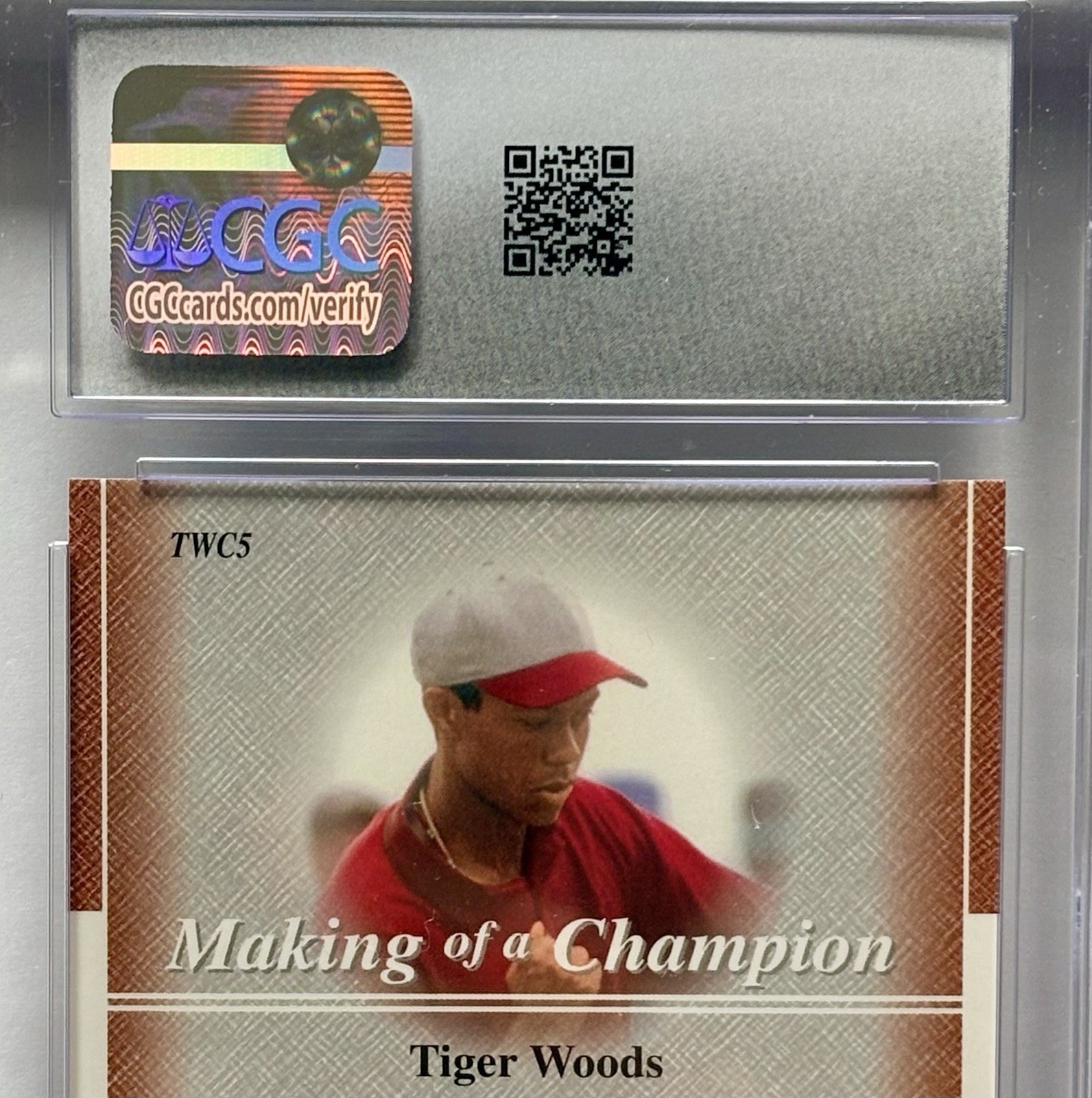 Upper Deck 2001 Tiger Woods Collection Making of a Champion #TWC5 CGC 10 view 5