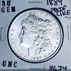 1889 BU GEM MORGAN SILVER DOLLAR UNC MS+++ U.S. MINT RARE COIN 8634