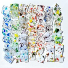 2.2Lb Stained Glass Scraps Floral Patterns Collection, Irregular