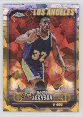 2024-25 Topps Chrome Sapphire Orange 23/25 Magic Johnson #59 HOF 11oq