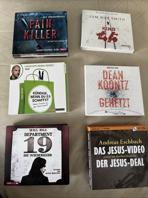 Hörbuch  Konvolut 6 Hörbücher, z.B. Kind 44 von T.R. Smith Gebraucht