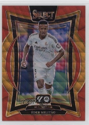 2024-25 Panini Select La Liga Terrace Red Wave Prizm 55/59 Eder Militao #17 13ib