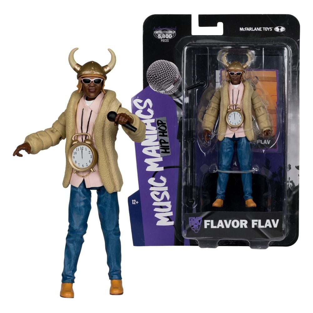 Figurine Flavor Flav 16 cm Music Maniacs Hip Hop figurine articulée