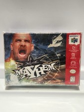Nintendo 64 WCW Mayhem N64 Authentic CIB Complete With Box Protector Tested