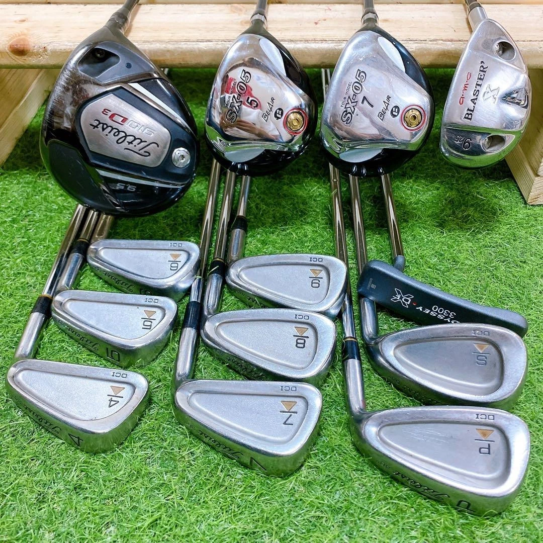 Titleist Driver 8pc Irons BELAIR FW a.m.c UT ODYSSEY Blade Putter Set 13pc EH85