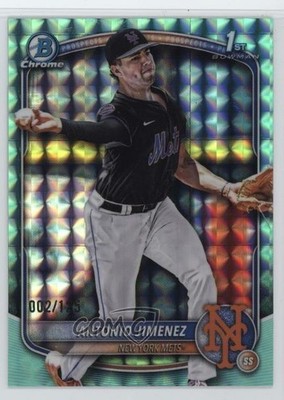 2025 Bowman Draft Chrome Aqua Geometric Refractor 2/125 Antonio Jimenez 1b6v