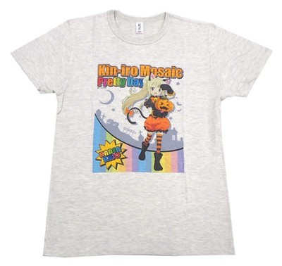 Kiniro Mosaic Karen Halloween T-Shirt Gray Free Size Anime Japan Authentic