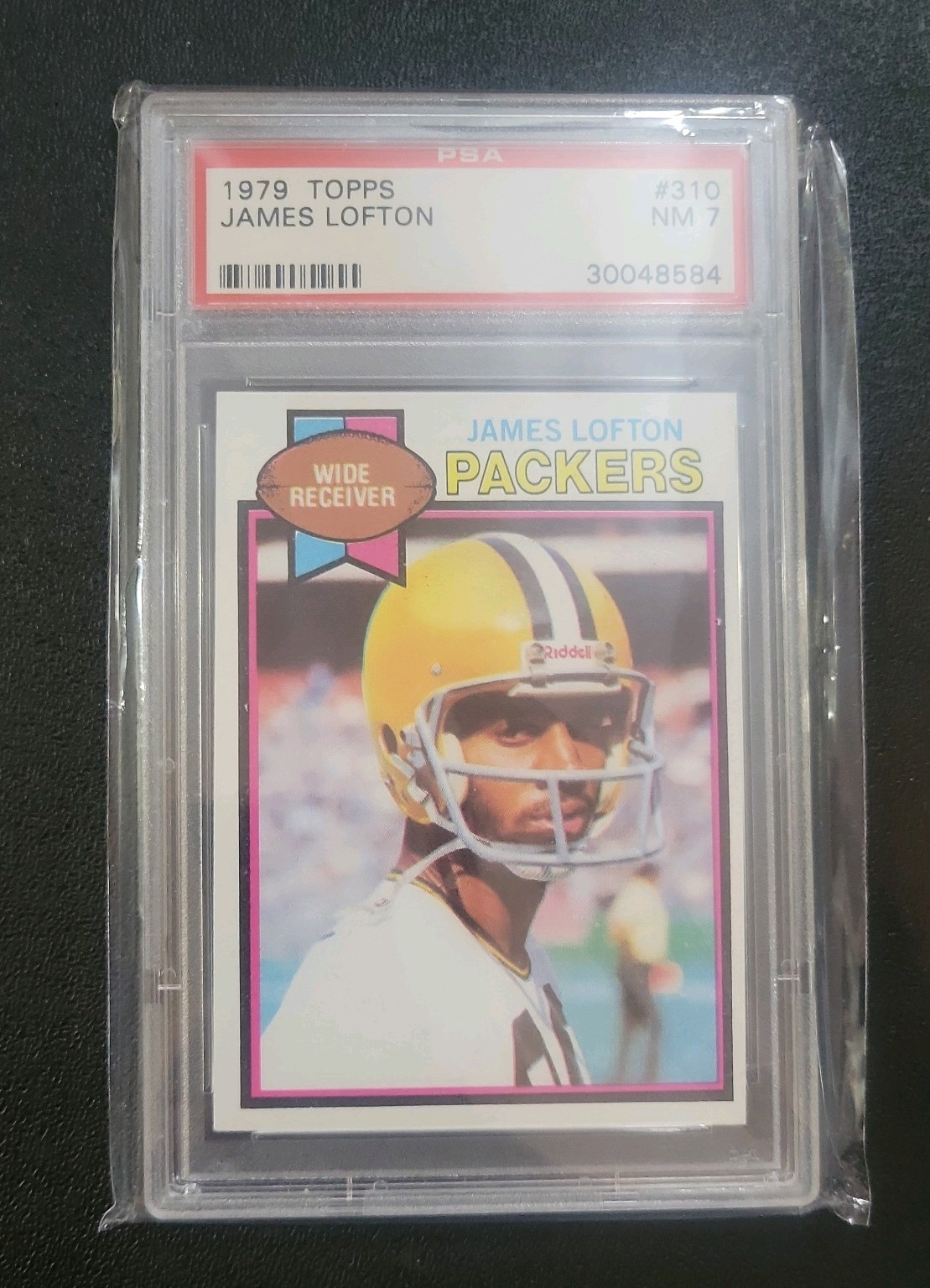 1979 Topps James Lofton Rookie Football #310 PSA 7 NM Green Bay Packers Card 🏈