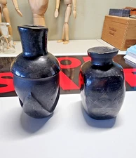Two Mexican Black Pottery Antiques
