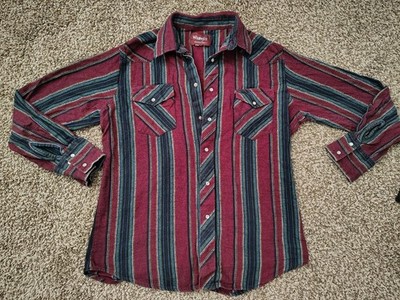 wrangler western shirt pearl snap long sleeve
