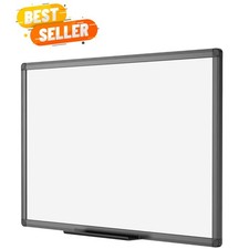 36x24 Black Aluminum Frame Whiteboard - Ideal for Learning and Presentations