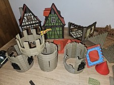 Playmobil Burg Mittelalter Fachwerkhäuser Turm  etc Riesiges Konvolt