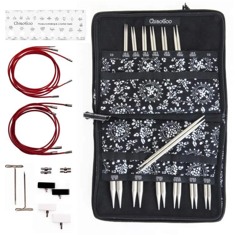 ChiaoGoo TWIST RED LACE Complete Nadelspitzen Set - 2,75-10,00 mm, 13 cm - Bild 4 von 4