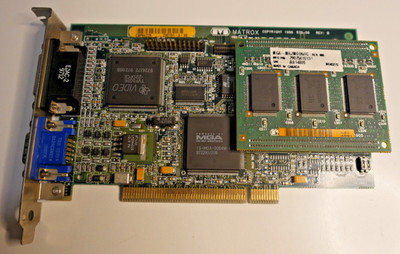 Matrox MGA Millenium Grafikkarte 8MB (2MB + 6MB w/ MIL-MOD6) PCI DOS/Win9 HP OEM