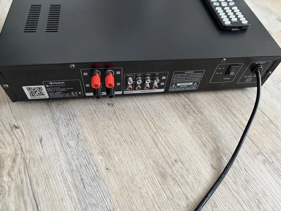 Hifi Verstärker Stereo Verstärker Hifi Endstufe schwarz Bluetooth 600W Cinch - Bild 4 von 4
