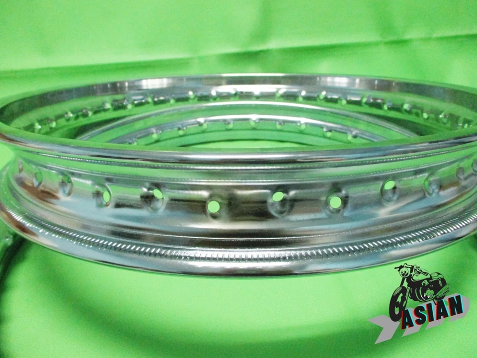 Fit  SUZUKI T500R TITAN 1971  Front & Rear Chrome Steel Wheel Rim   **as1921** Foto 2 de 4