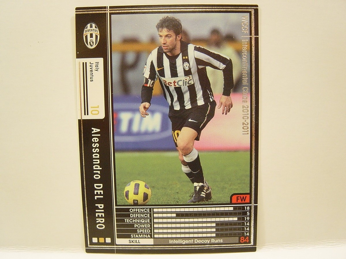 Panini WCCF 2010-11 Alessandro Del Piero 1974 Italy No.10 Juventus