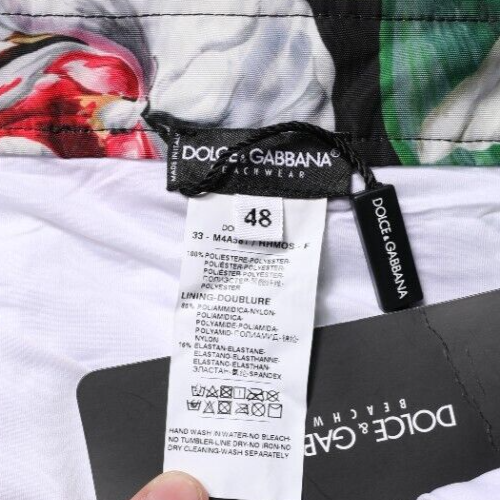 DOLCE & GABBANA Shorts Mehrfarbig Blumen Polyester Herren Bermuda IT48/W34/M 600usd - Bild 5 von 6