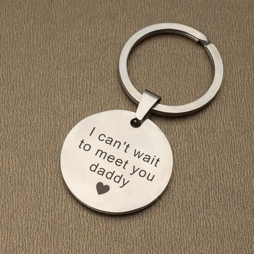 Personalized Ultrasound Keychain Baby Sonogram Keyring Custom Father's Day Gift - Picture 3 of 5